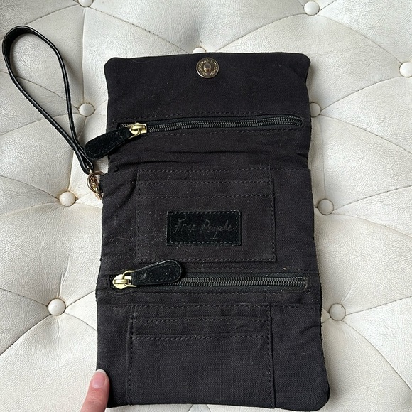 Free People Black Tri-Fold Wristlet - Picture 2 of 3